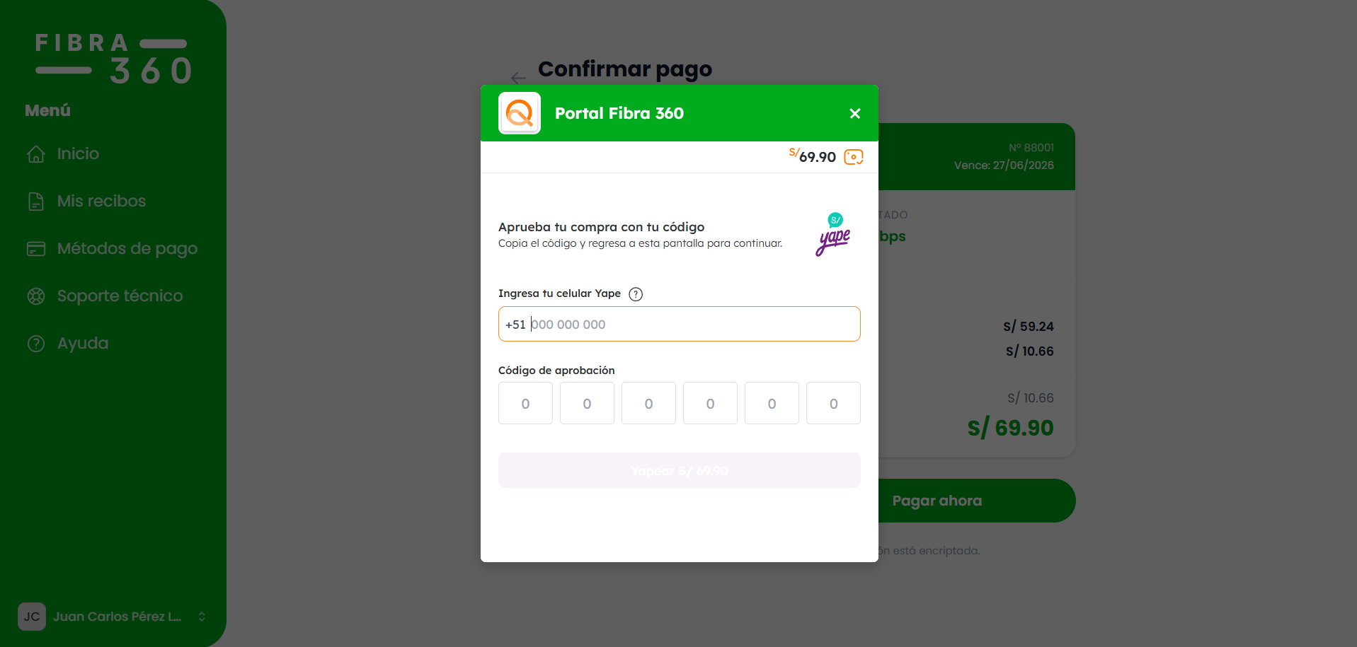 Elige el método y realiza el pago